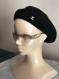 【0002】CHANEL　ベレー帽　【BLACK】